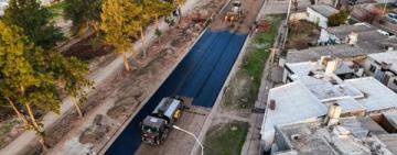 El Gobierno Provincial continúa con su plan de inversión vial y avanza en la pavimentación del acceso a Frontera