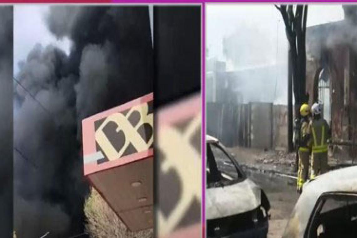 Voraz incendio tras una explosión de tanques de combustible en Totoras