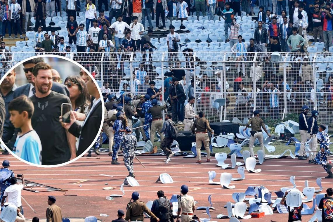 De la euforia al caos: la visita del Rosarino Lionel Messi a la India terminó en disturbios