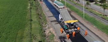 Avanzan las mejoras en la RN 11 en Timbúes durante el fin de semana