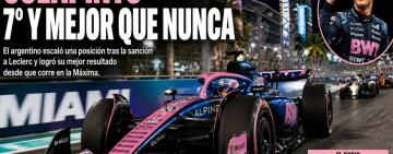 Colapinto terminó 7° en el GP de Miami tras sanción a Leclerc y logró su mejor resultado en la F1