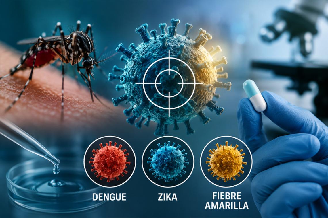 Científicos argentinos descubren un “talón de Aquiles” común en el dengue, Zika y fiebre amarilla: avanzan hacia un posible antiviral