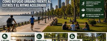 Rosario apuesta a los espacios verdes como refugio urbano frente al estrés y el ritmo acelerado