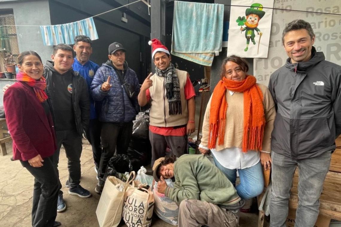 Rosario recibió donaciones para asistir a personas en situación de calle durante el invierno
