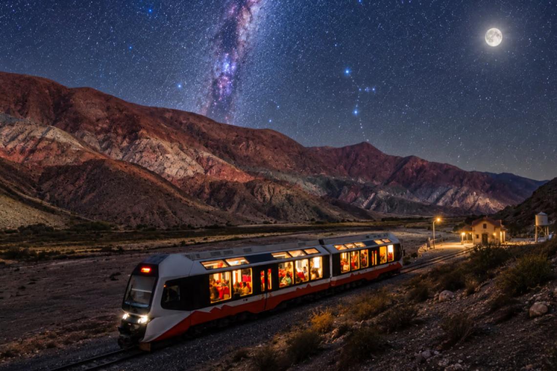 Turismo bajo las estrellas: el único tren planetario de Argentina invita a descubrir el cielo de Jujuy