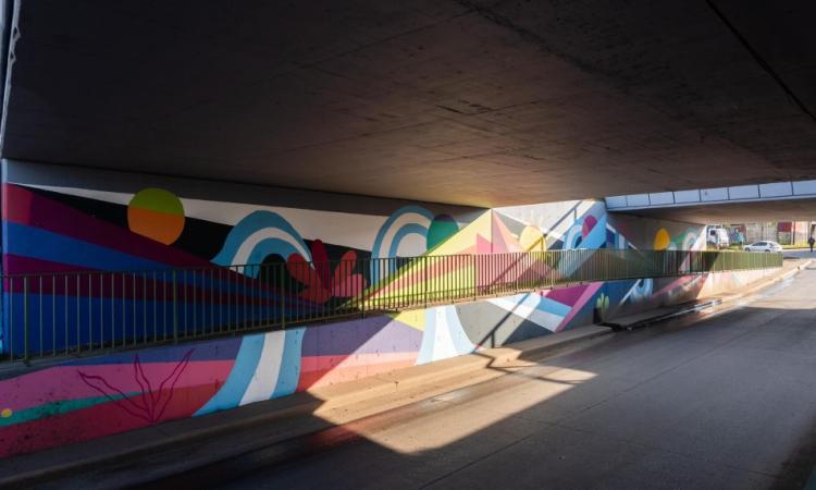 “Rosario Pinta a Rosario”: artistas locales transforman puentes de Circunvalación en grandes galerías urbanas