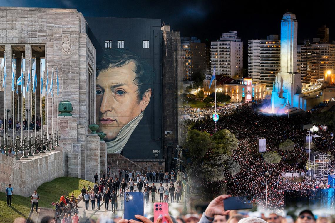 Más de 350.000 personas celebraron el Día de la Bandera en Rosario con una fiesta popular histórica