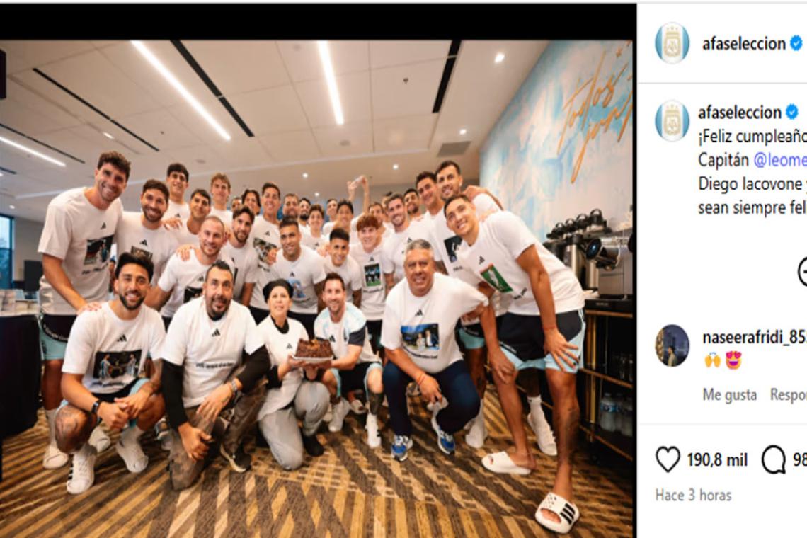 El plantel celebró a Messi en Kansas City: camisetas con fotos y un mensaje que conmovió al capitán El reconocimiento quedó plasmado en unas remeras personalizadas que lucieron todos los integrantes del equipo.