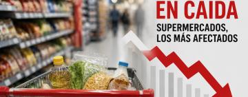 El consumo volvió a caer y los supermercados sienten el mayor impacto