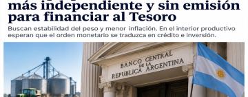 El Gobierno propone un Banco Central más independiente: qué impacto puede tener en el interior productivo