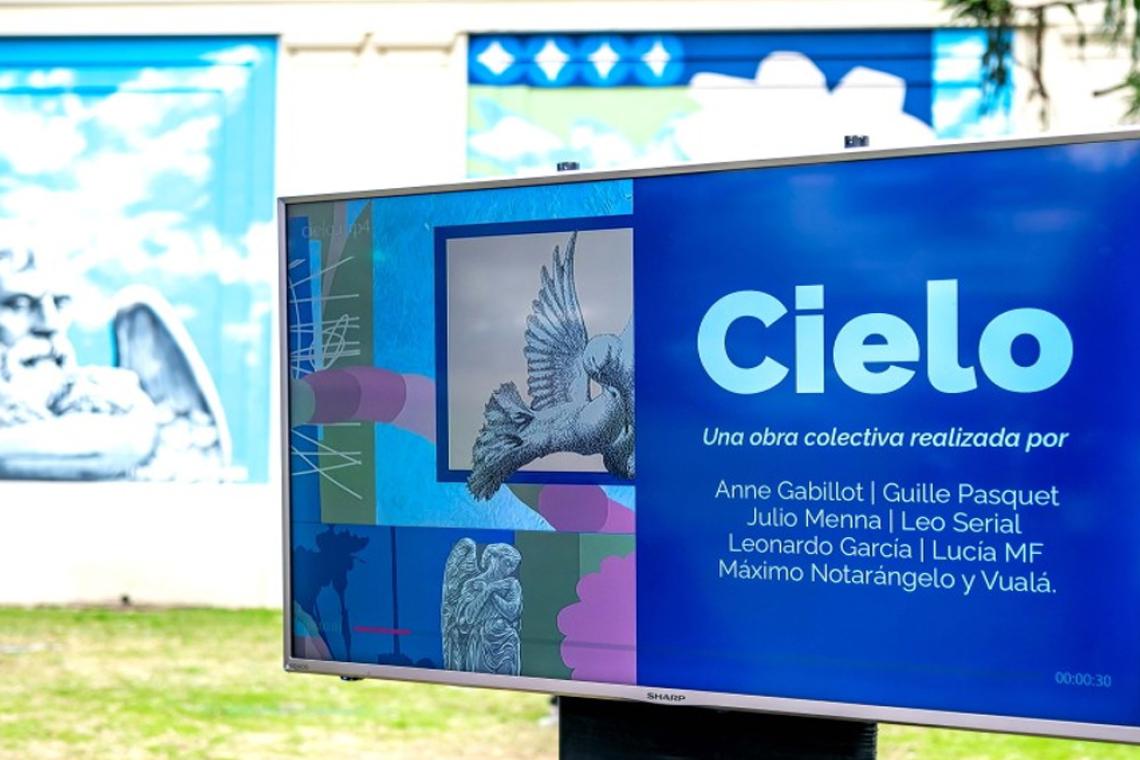 “Proyecto Cielo”: Rosario inauguró un gran mural colectivo en el cementerio El Salvador