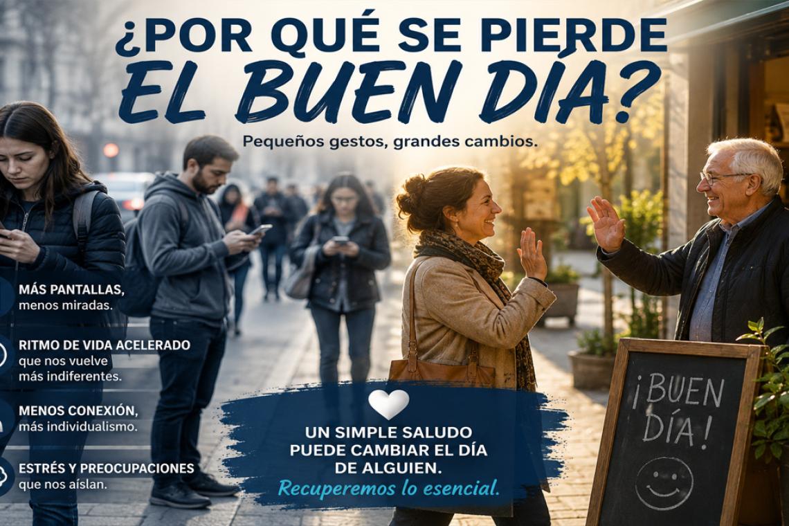 ¿Por qué se está perdiendo el "buen día"? El pequeño gesto que refleja los cambios de la sociedad