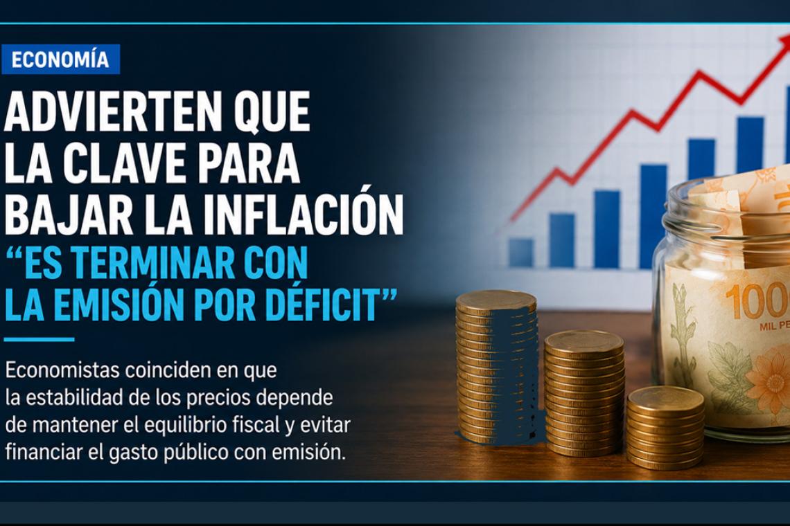 Inflación: sostienen que el desafío es eliminar la emisión por déficit