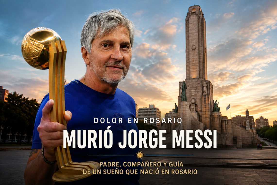 Dolor en Rosario: murió Jorge Messi, el padre que acompañó a Lionel desde sus primeros sueños hasta la cima del mundo