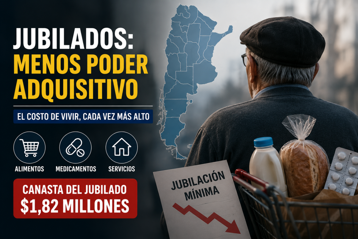 Jubilaciones bajo presión: el poder adquisitivo se achica y la crisis golpea en todo el país