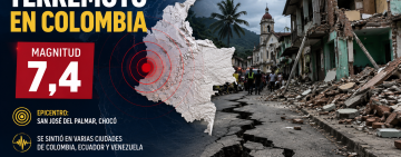 Fuerte terremoto de magnitud 7,4 sacudió Colombia: reportan heridos y daños en varias ciudades