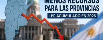 Federalismo bajo presión: las provincias reciben menos recursos nacionales en 2026
