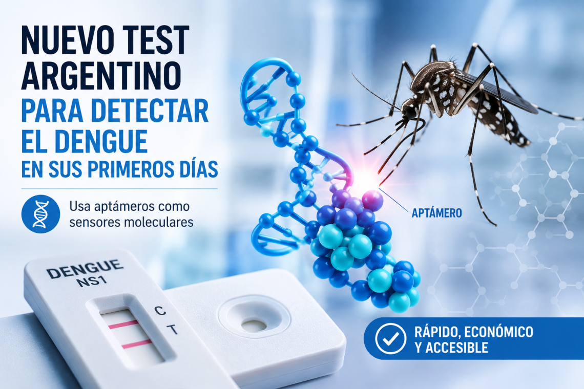 Ciencia rosarina contra el dengue: desarrollan un test rápido y económico para detectarlo temprano
