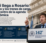 Milei llega a Rosario: el agro y los trenes de carga, en el centro de la agenda económica