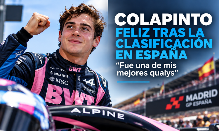 Colapinto celebró su gran clasificación en España: “Fue una de mis mejores qualys”