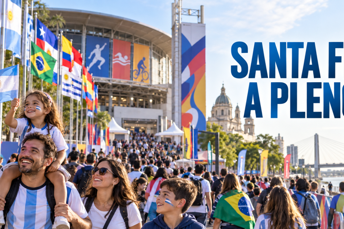 Juegos Suramericanos: gran convocatoria y hoteles colmados en la ciudad de Santa Fe