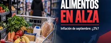 Los alimentos presionan y la inflación de septiembre podría volver al 2%