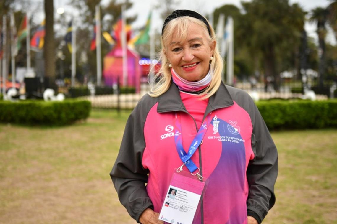 Elizabeth Murta, la voluntaria brasileña que se enamoró de Rosario durante los Juegos Suramericanos
