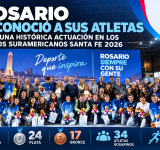 Rosario reconoció a sus atletas tras una histórica actuación en los Juegos Suramericanos Santa Fe 2026