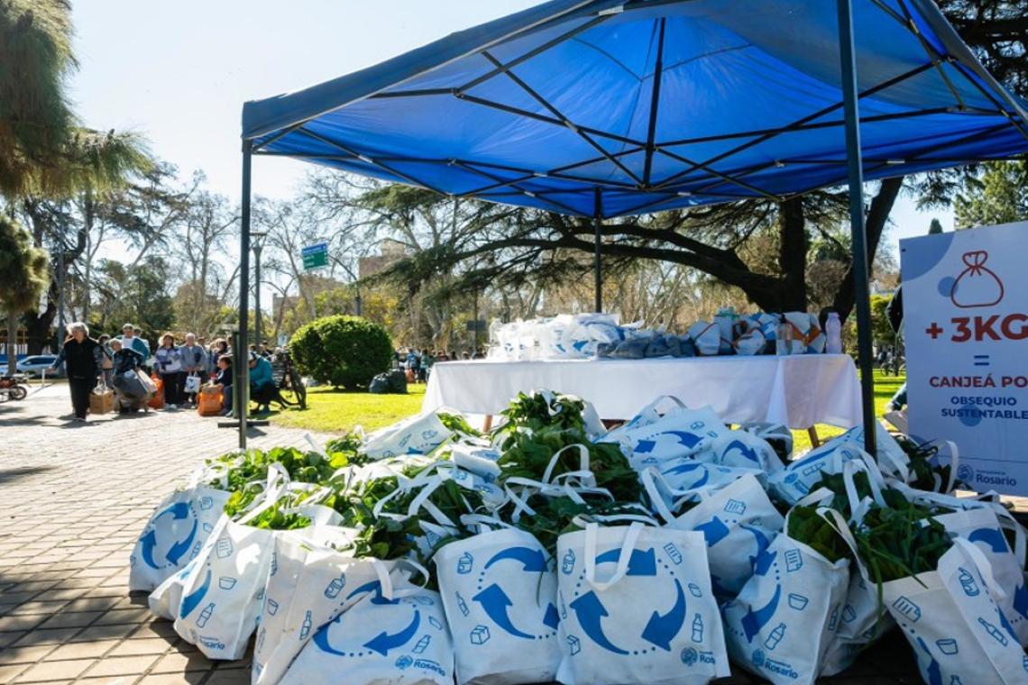 Más de una tonelada de reciclables se reunió en Plaza Buratovich