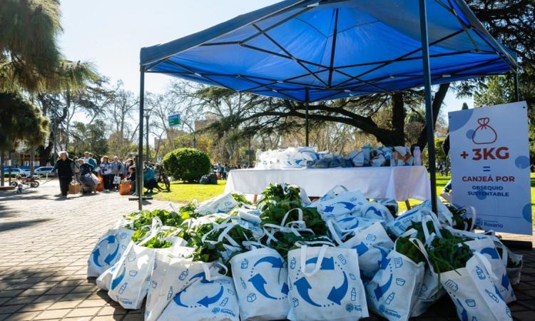 Más de una tonelada de reciclables se reunió en Plaza Buratovich