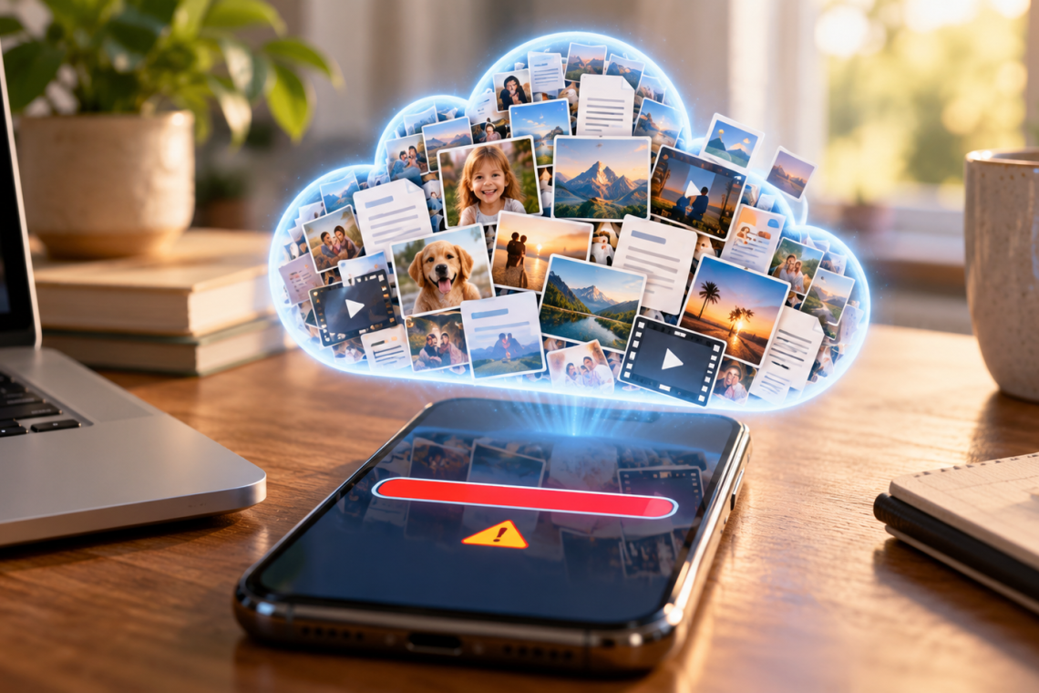 Nube llena: qué pasa con tus fotos y archivos cuando se acaba el espacio