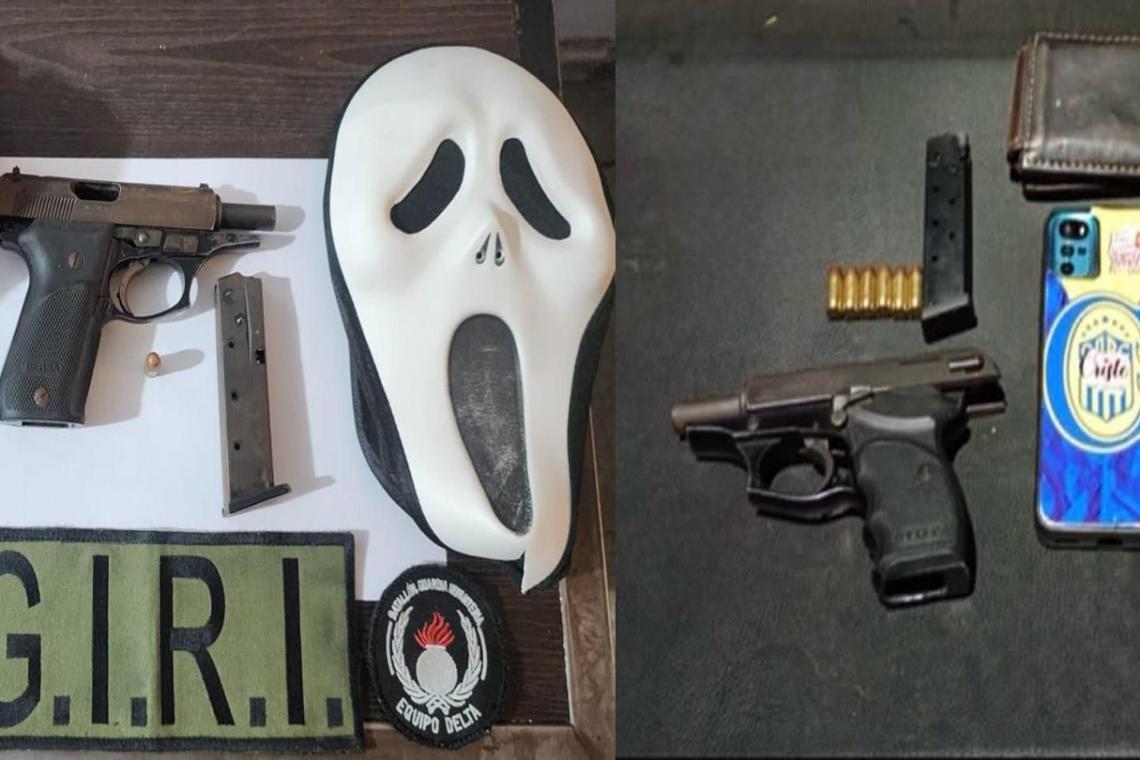 Secuestraron 15 armas de fuego y aprehendieron a 16 personas en Rosario y la región