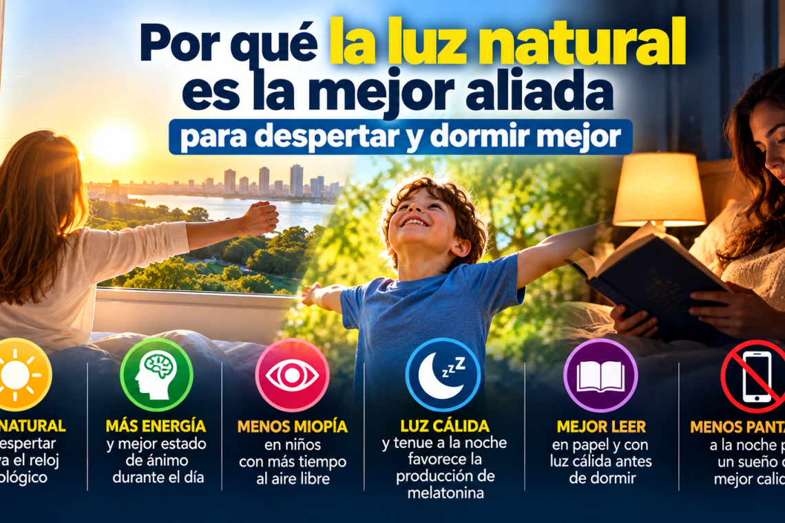 Por qué la luz natural es una gran aliada para despertar y dormir mejor